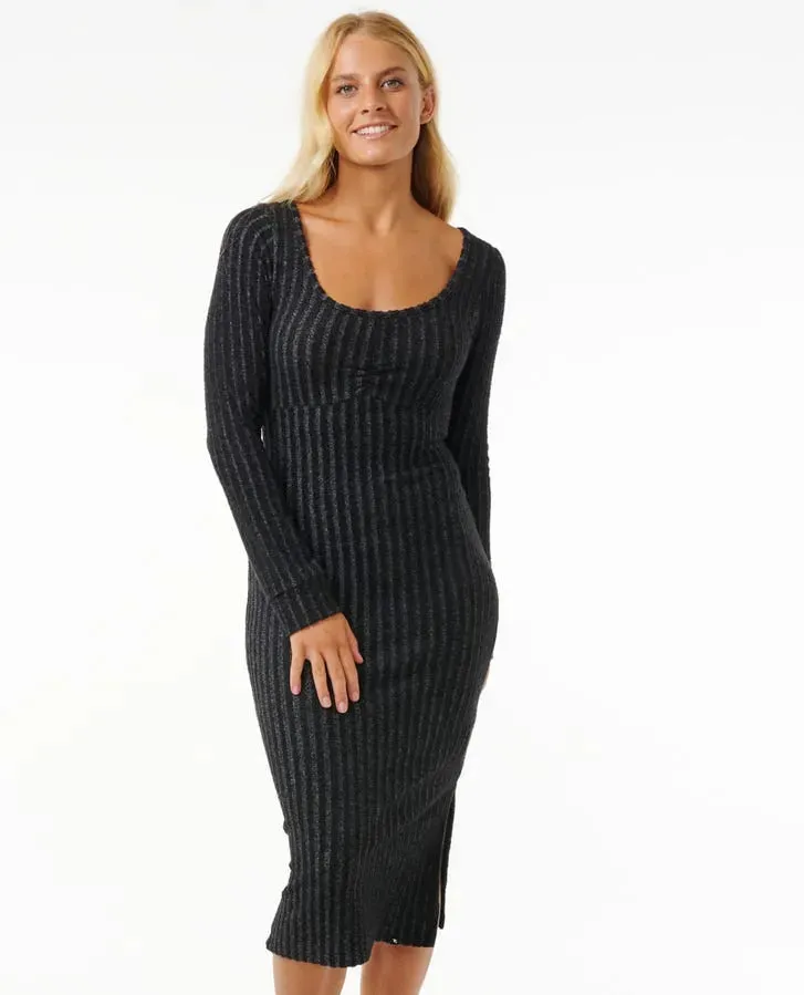 Soft Curve Work Appropriate Rip Curl Womens Dress Cosy Long Sleeve
