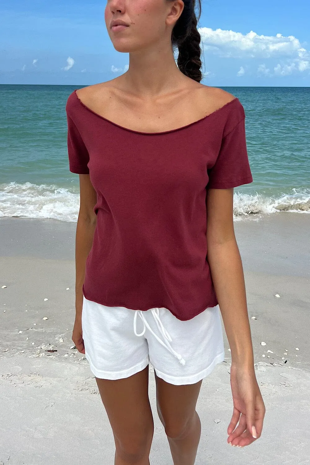 All-Purpose Wear Minimal Layers Robyn Off The Shoulder Top