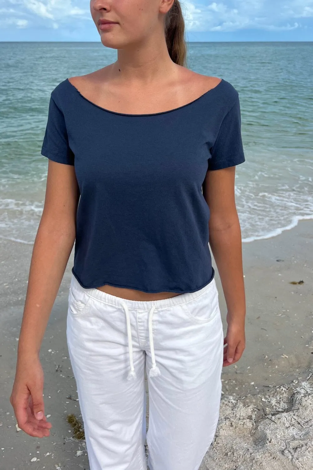 Seam Free Edging Comfy Style Robyn Off The Shoulder Top