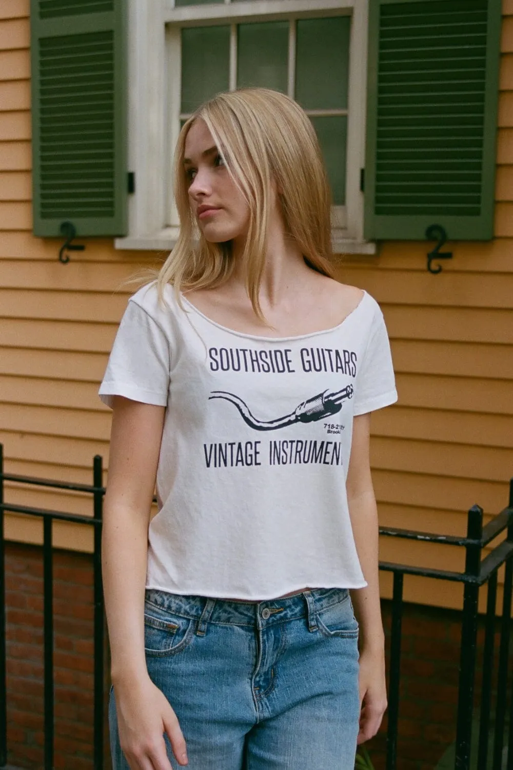 Robyn Southside Guitar Top StretchComfortWeave Breathable Yarn Composition