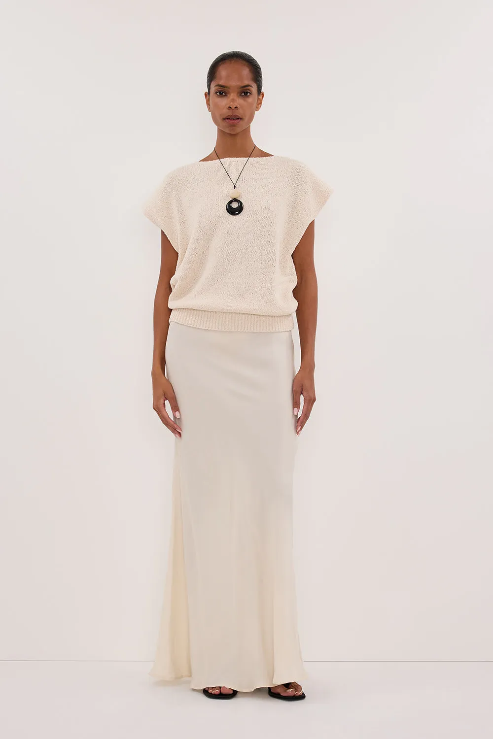 Outfit Diary CONNIE SANDSTONE CUPRO MAXI SKIRT