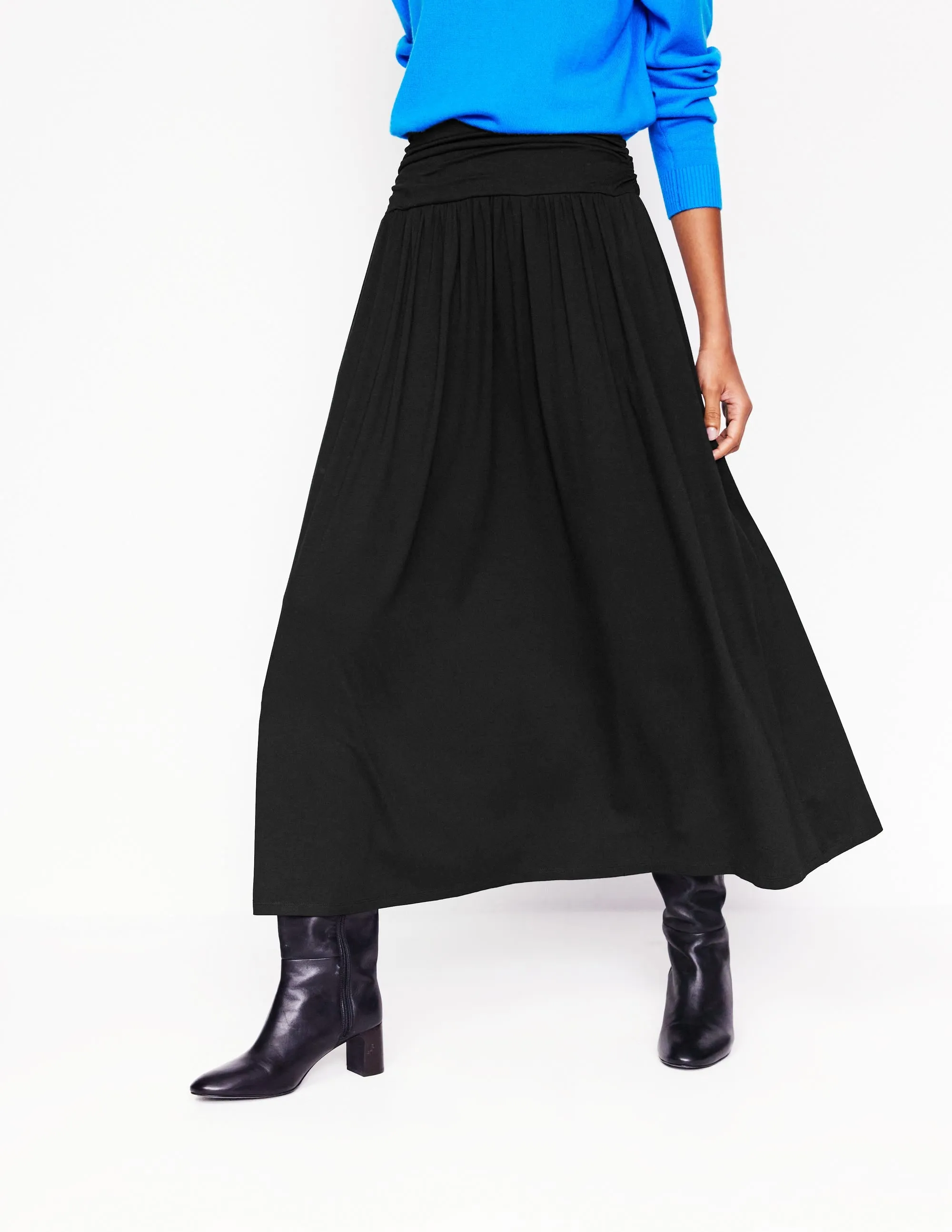 Rosaline Jersey Skirt-Black Limited Edition Statement Fashion