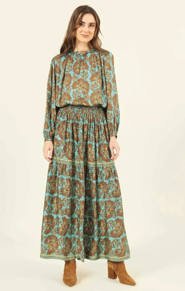 Rosalita Skirt in Etta Jadeite personalized option Clean Mood