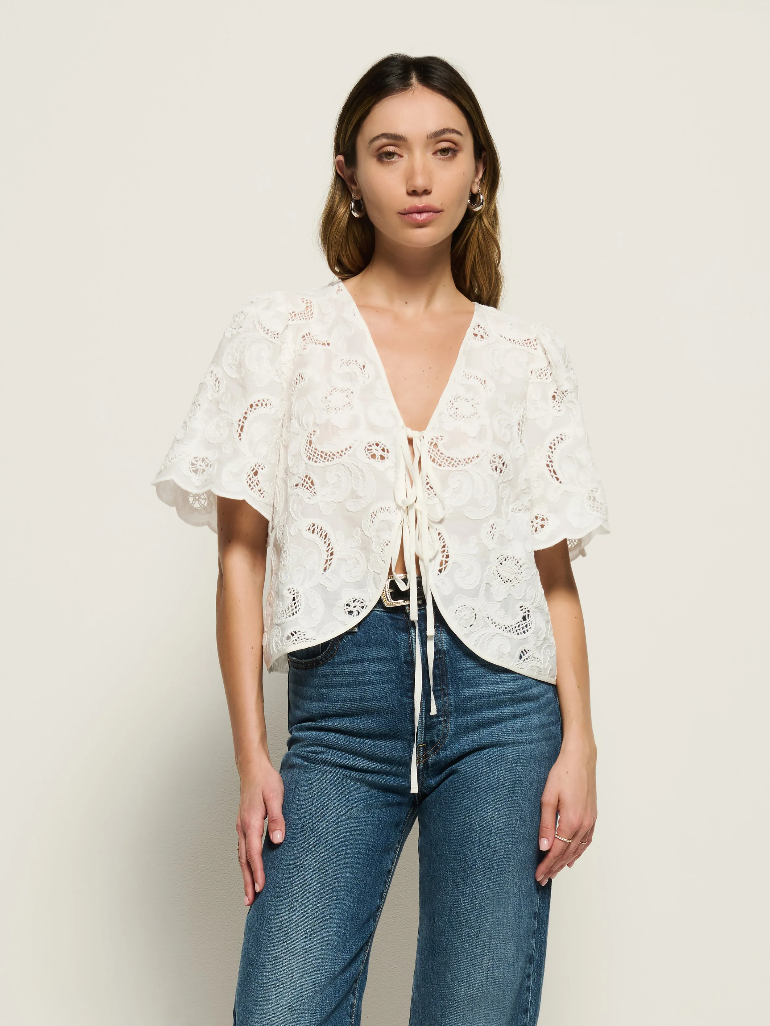 Rosalyn Tie Top Comfortable And Versatile High Density Weave