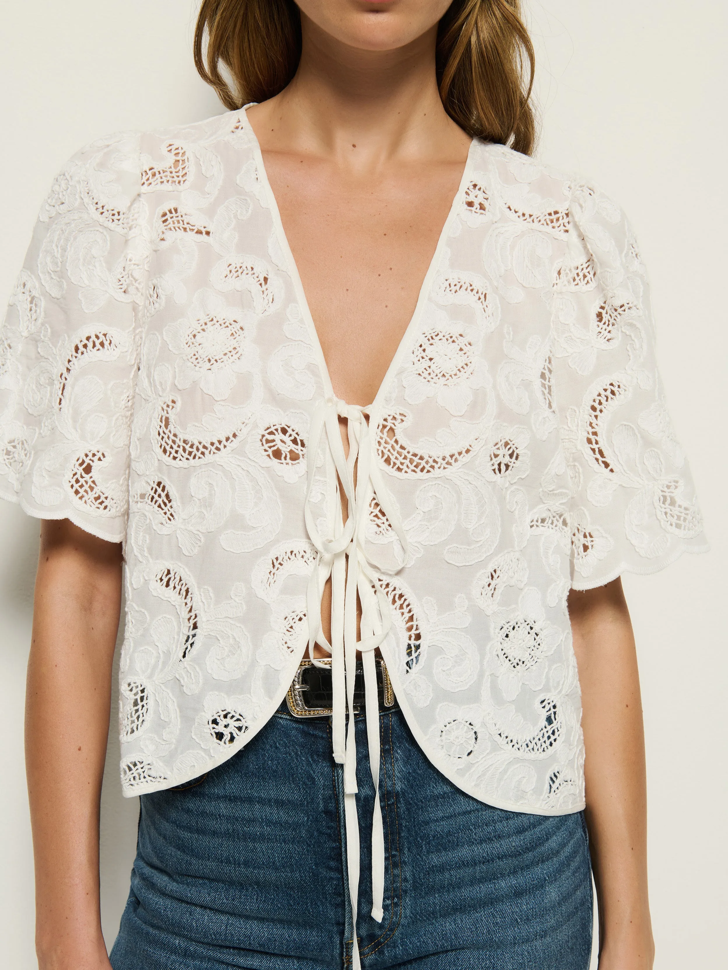 OdorResistant Fabric Rosalyn Tie Top