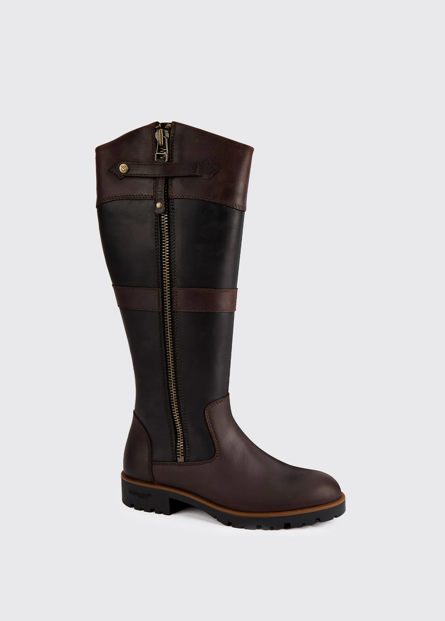 Roundstone  Ladies' Country Boot - Black/Brown Easy Walk Low Profile Cold Climate