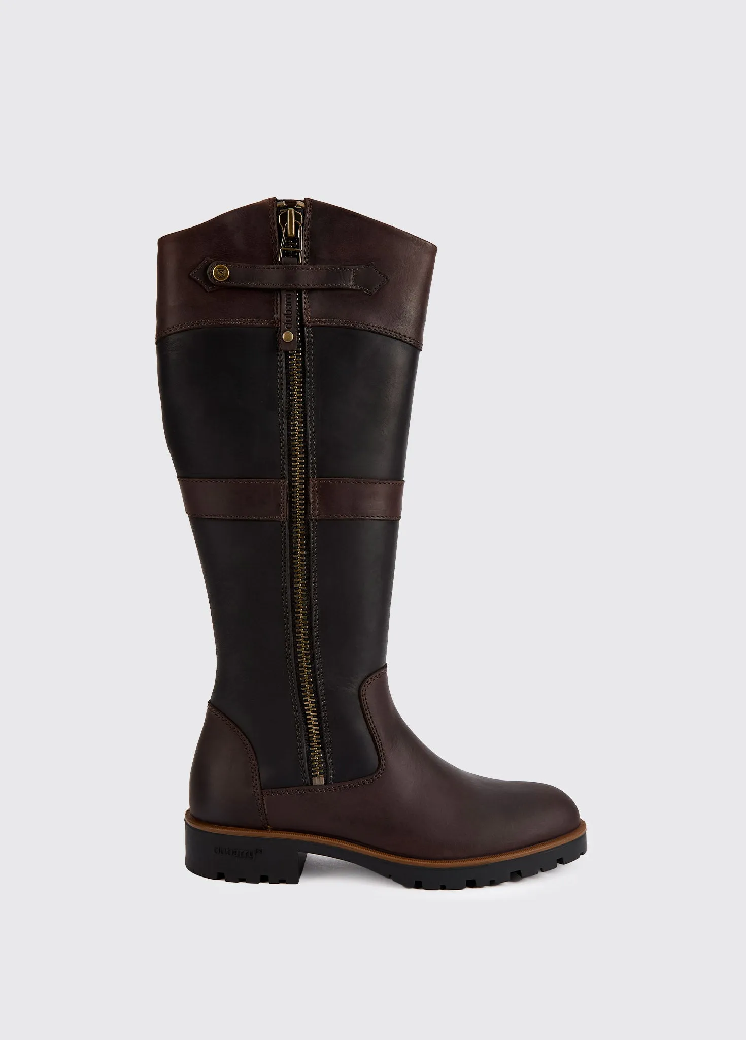 Roundstone  Ladies' Country Boot - Black/Brown Seamless Comfort Cold Weather Commuter Thermal Core Snow Trekker