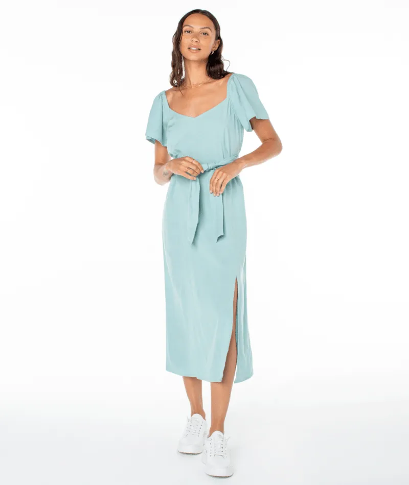 Roxy Womens Dress Bungalow Bliss Midi Classic Layers