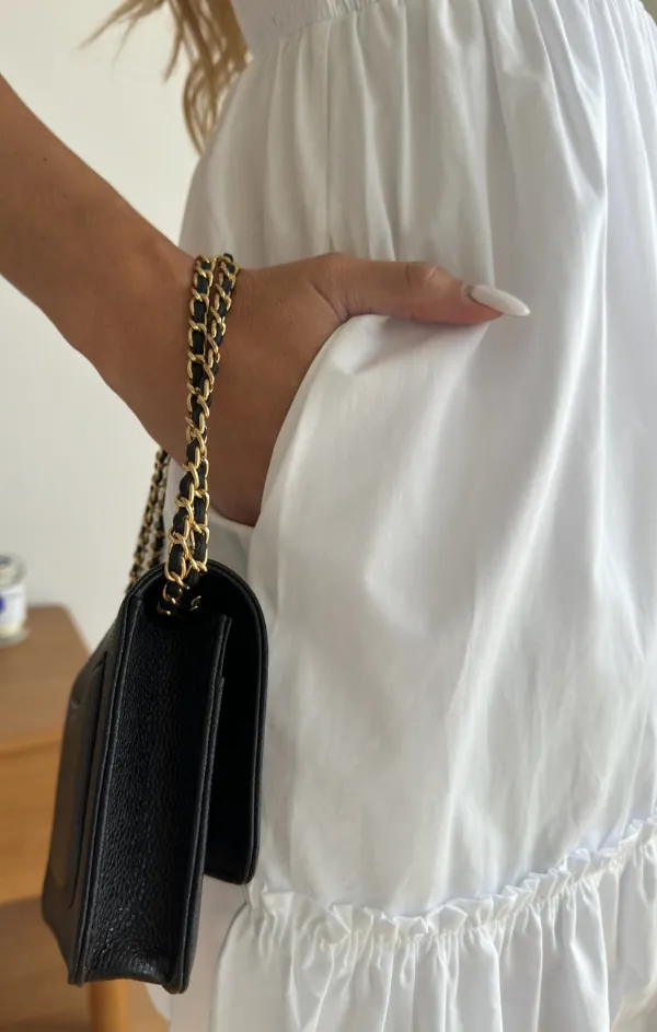 Ruffle Strap Smocked Mini MoistureWickingTechnology