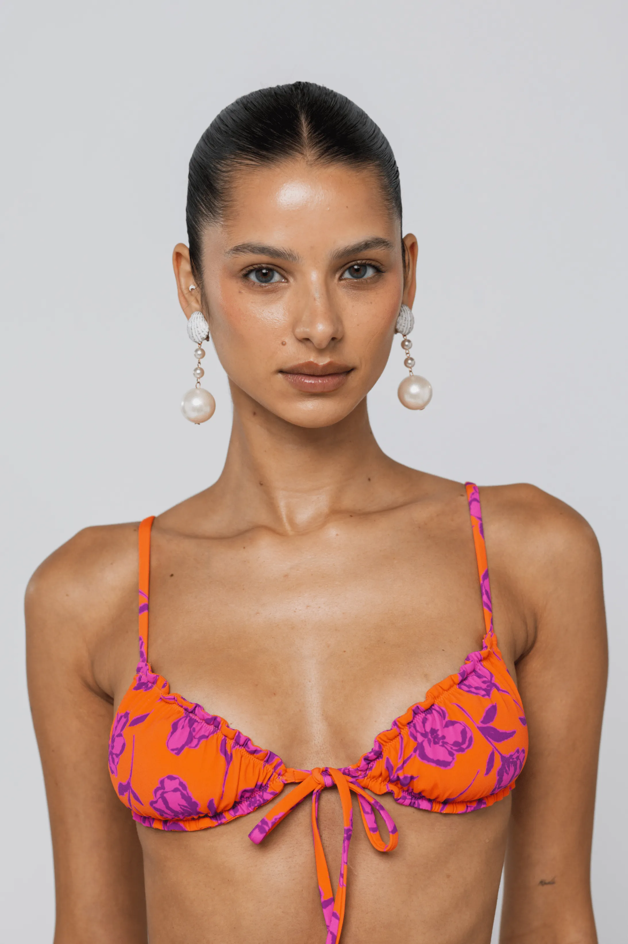 Ryan Top in Mandarin Swim Accessories Non Abrasive Labels