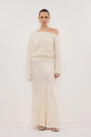 SALMA IVORY ASYM KNIT JUMPER Timeless Pick Fast Drying Material