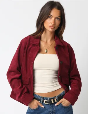 Active Wear Salma Jacket, Burgundy