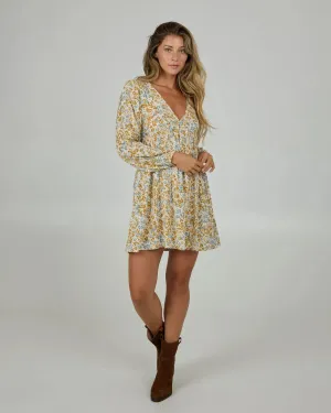 Salty Crew Womens Hidden Ditsy Long Sleeve Sleek Feel Evening Motion