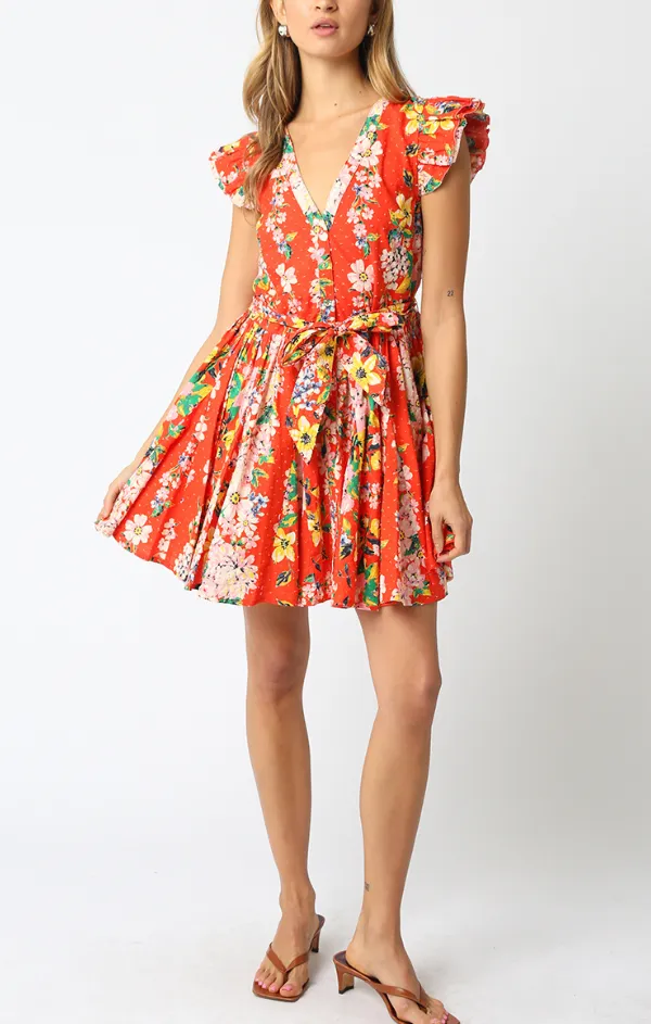 Stylish and Comfortable Sandra Flutter Sleeve Mini