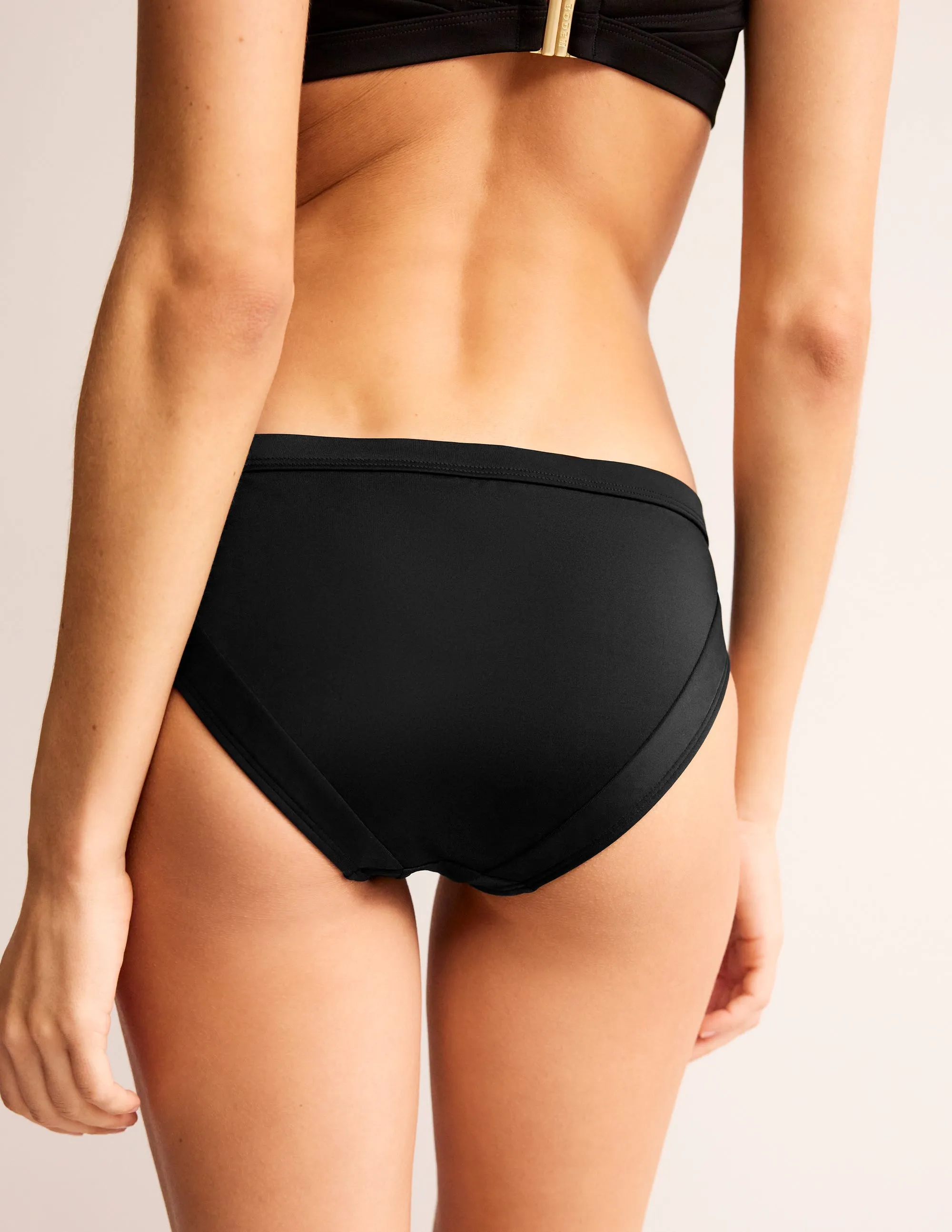 Santorini Bikini Bottoms-Black Tumble Dry Safe Water Fun