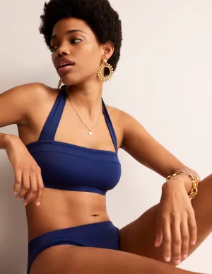 Santorini Bikini Top-Navy Hydrophobic Lining Neutral-Palette