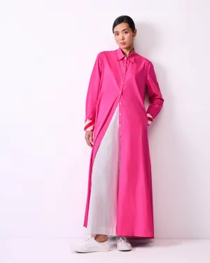 Pattaya Shirt Dress - Fuchsia Soft Touch Seasonal Fit
