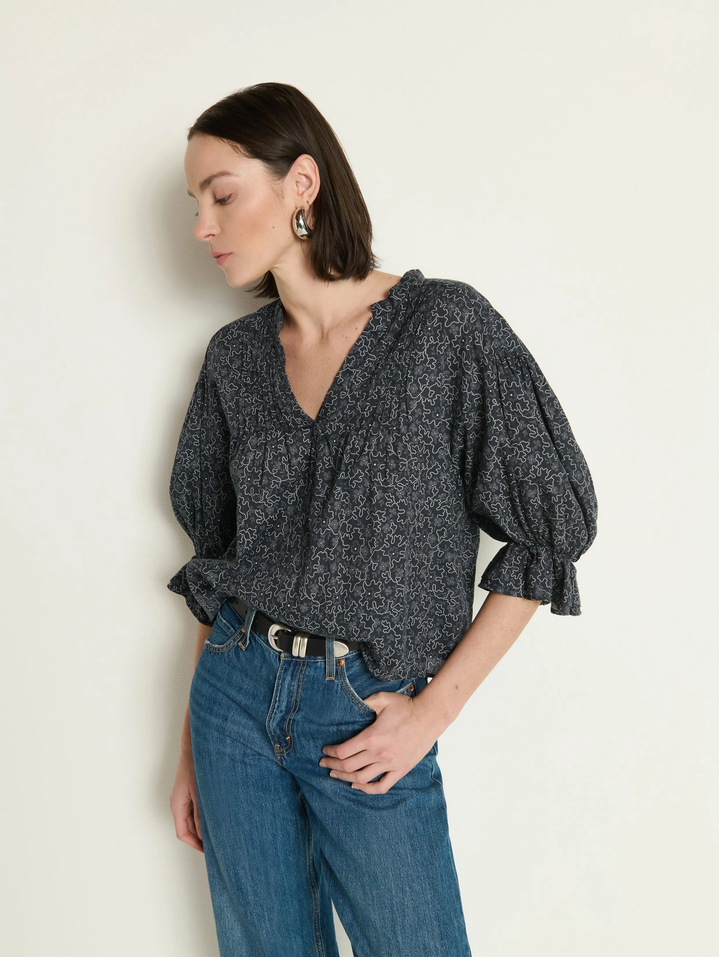 Scarlet Pintuck Top Comfortable and stylish Easy Wear Option