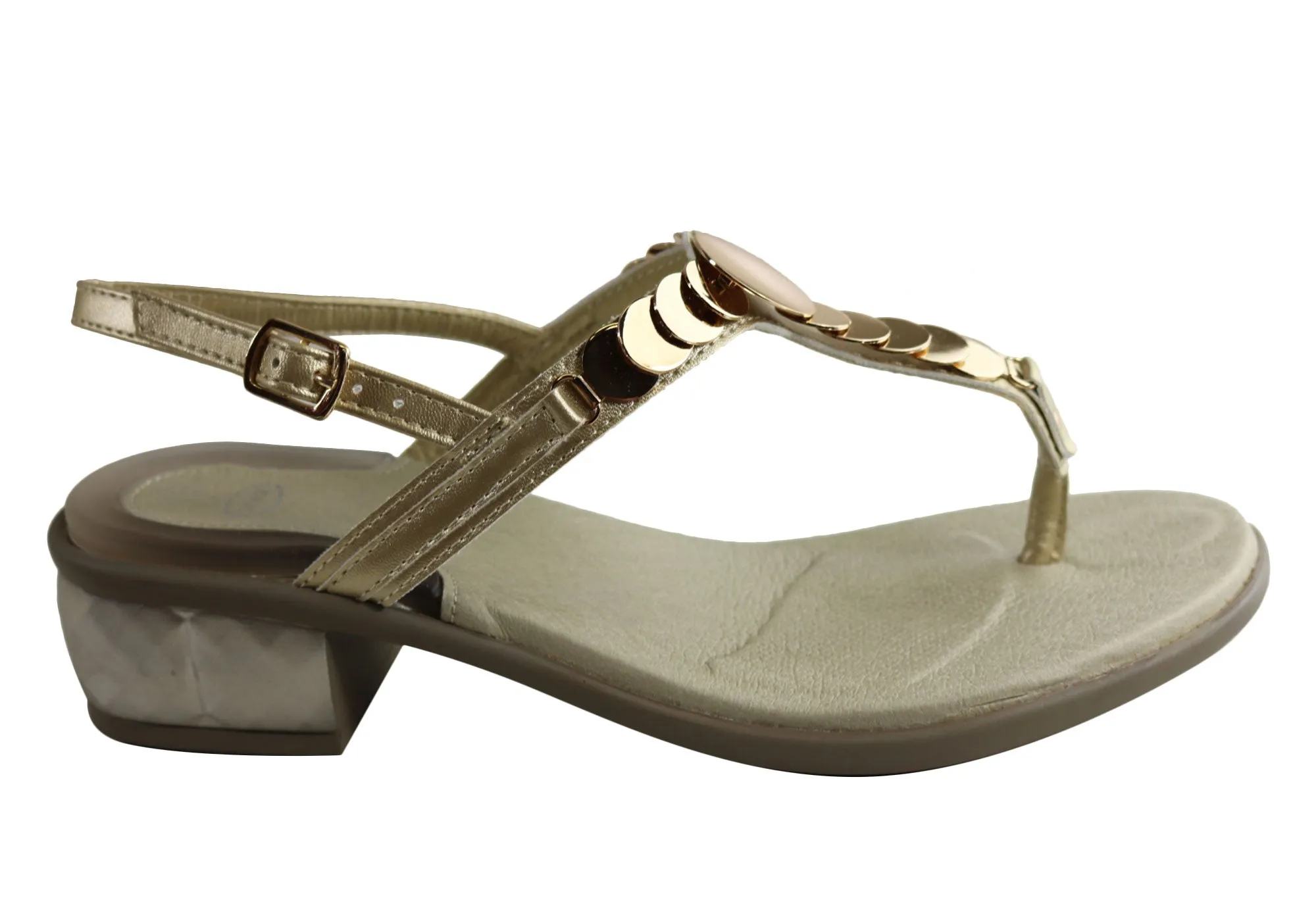 Trendy Mood Luxury heels Scholl Bioprint Chrysilla Womens Low Heel Sandals With Comfort Footbed