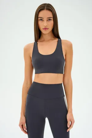 tall size Ella Airweight Bra - Graphite/White