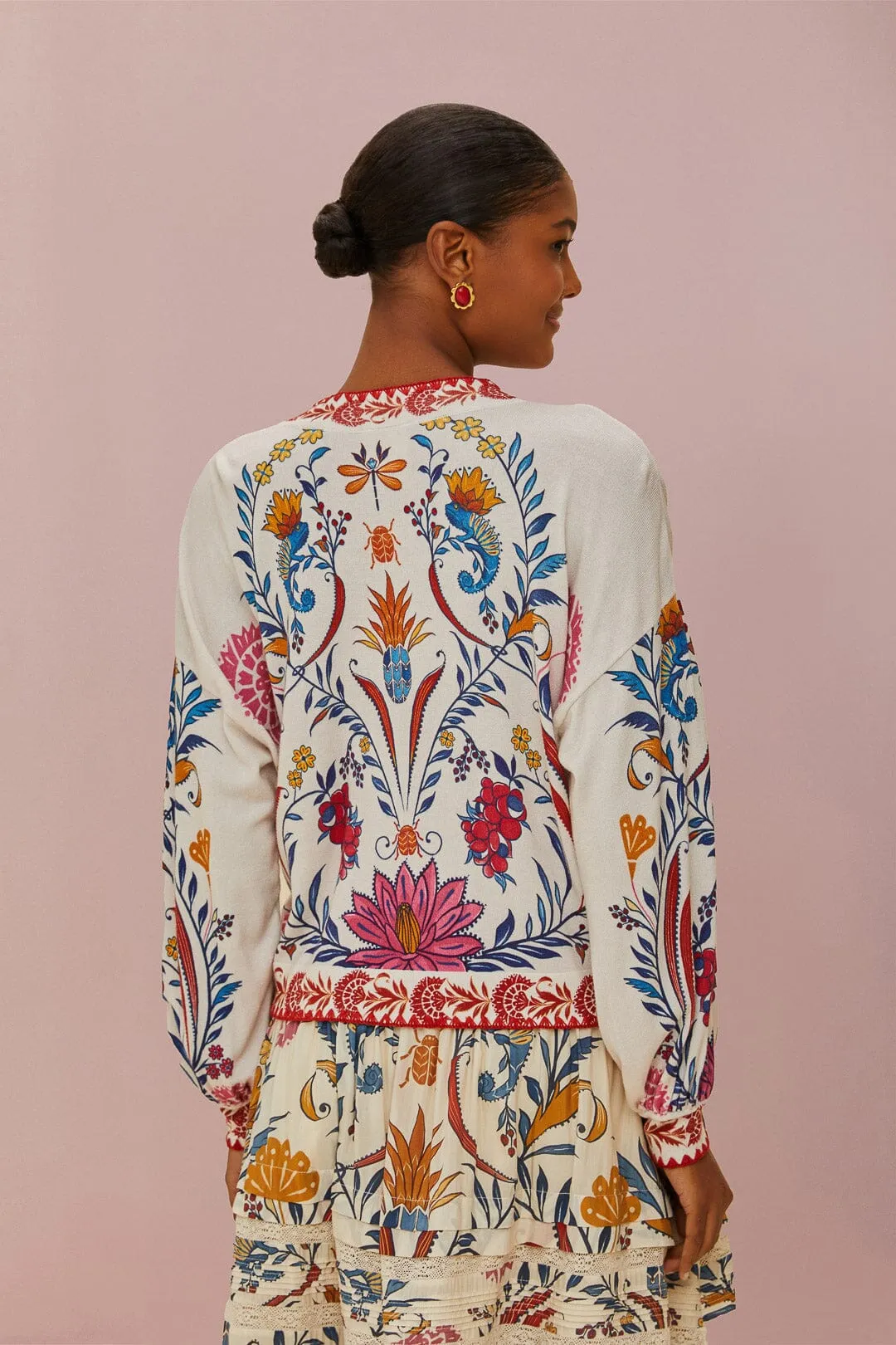 Cream Romantic Lightness Knit Cardigan VeganFriendly Material