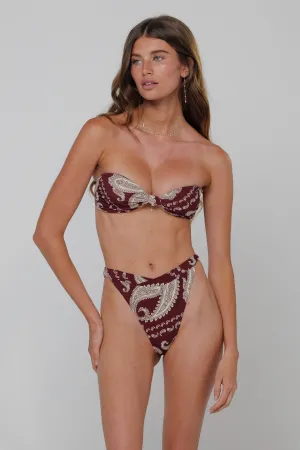 Sun Protection Gear Wave Resistant Structure Betsy Bikini Bottom in Bronco