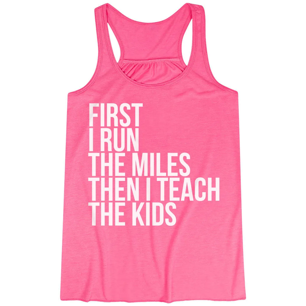 Flowy Racerback Tank Top - Then I Teach The Kids Adjustable Hem