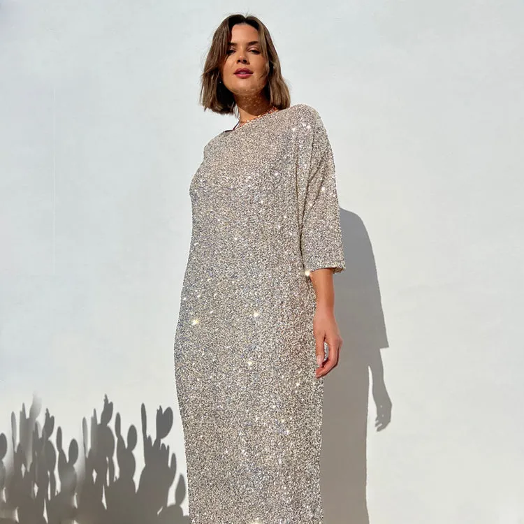 Fresh Outfit Sophisticated and Relaxed Sequin Jem Dress