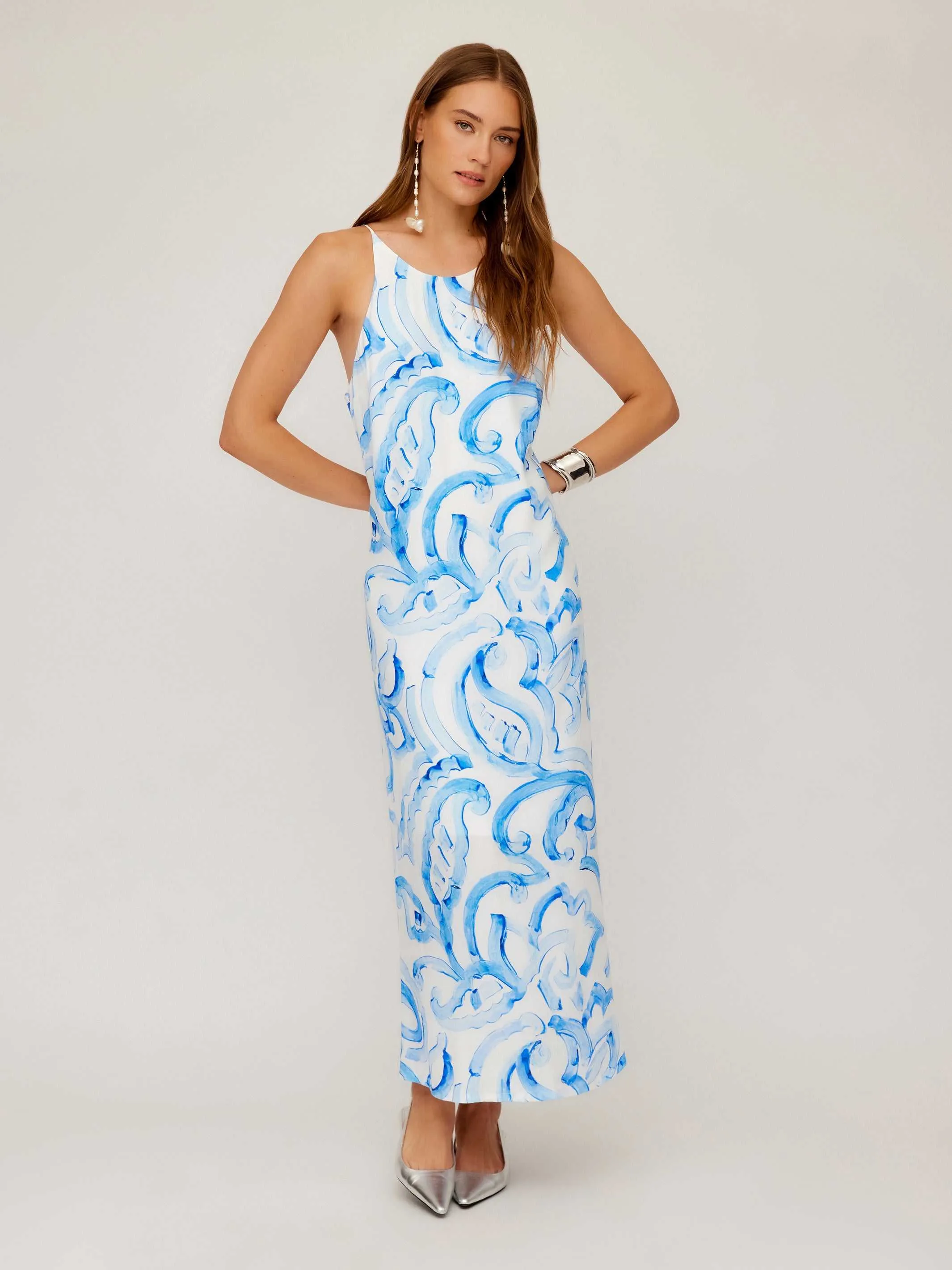 Shine Skin Sera A-Line Dress