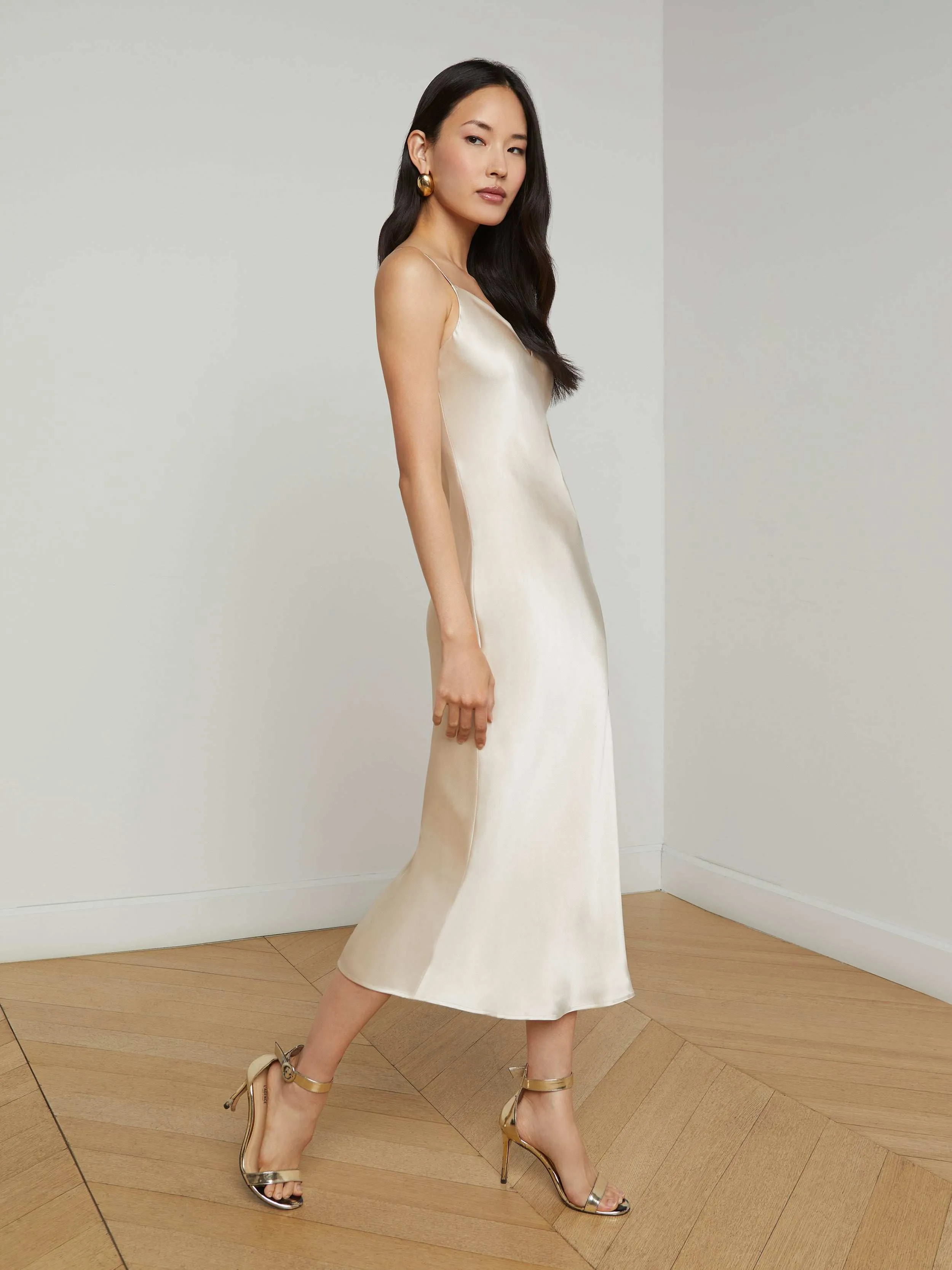 Modern Lines Easy Flow Seridie Silk Slip Dress