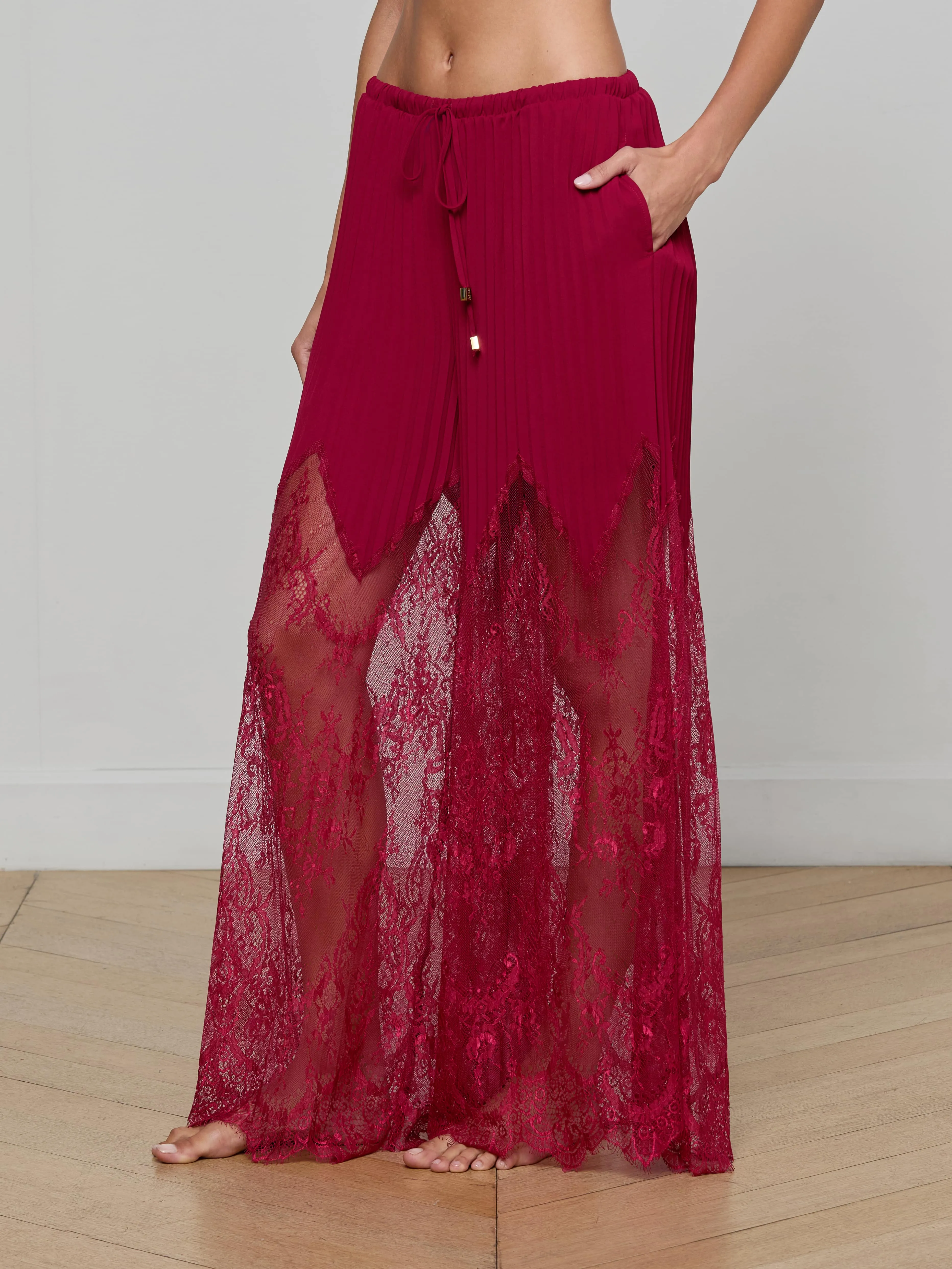 Sharon Cover-Up Pant High Stretch Fabric Waterfront Fun