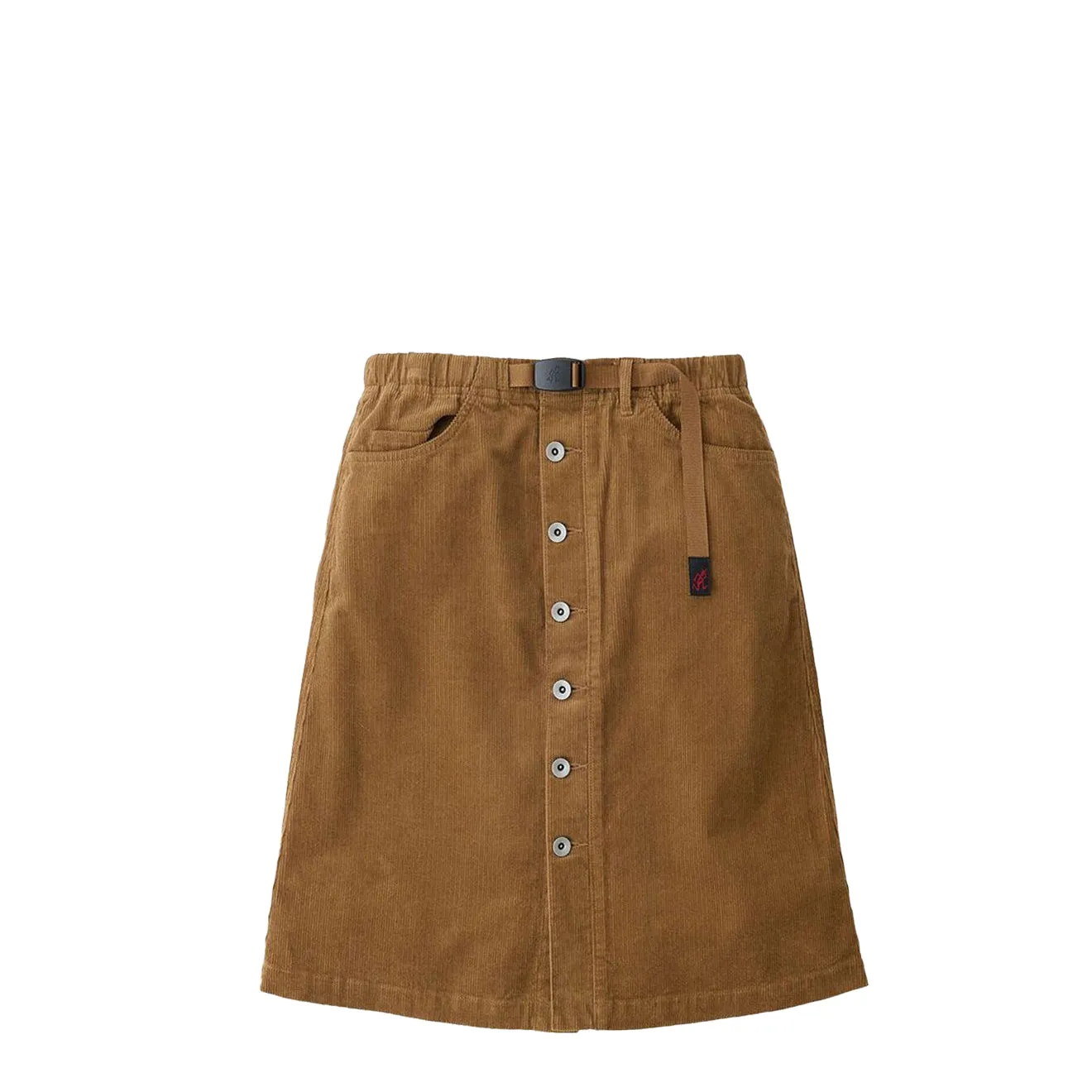 Chill Look Gramicci Womens Buttoned Down Midi Skirt Camel