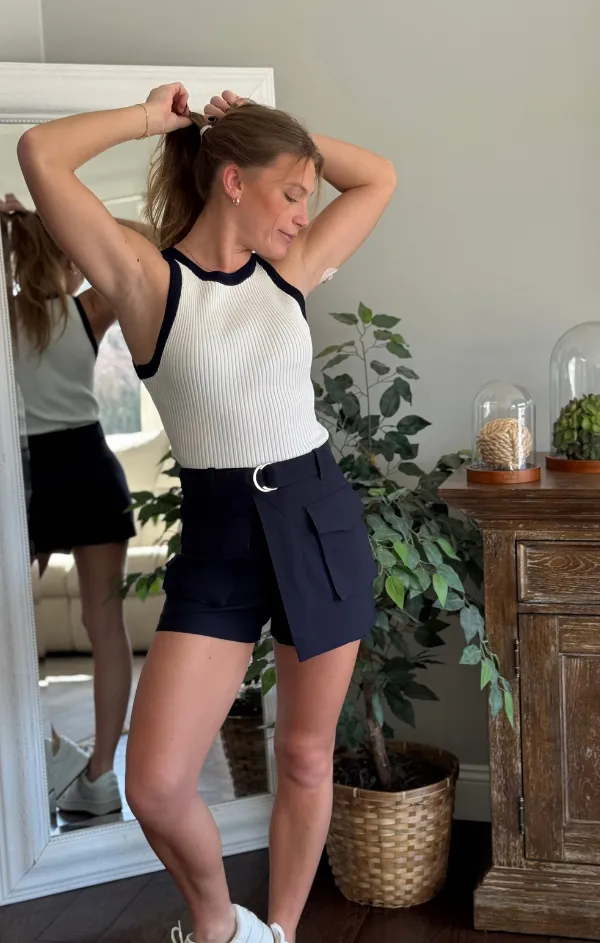 Malone Skort Ruching Details