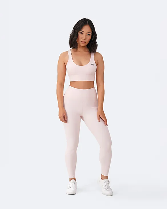 Soft Layers high waisted Pink Vanilla High-Waisted Leggings