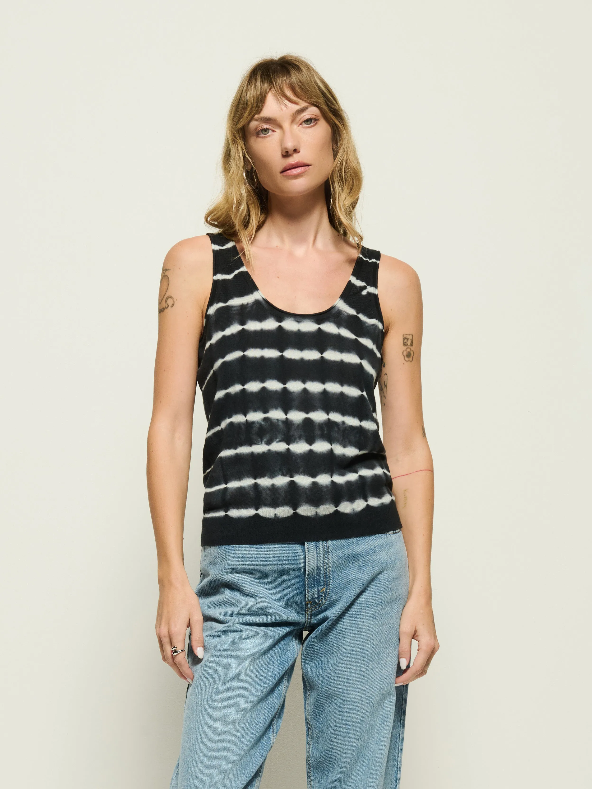 Sleek Stretch Fit Sheri Sweater Tank