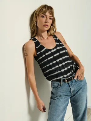 Micro Perforated Fabric Relax Style Trend Sheri Sweater Tank