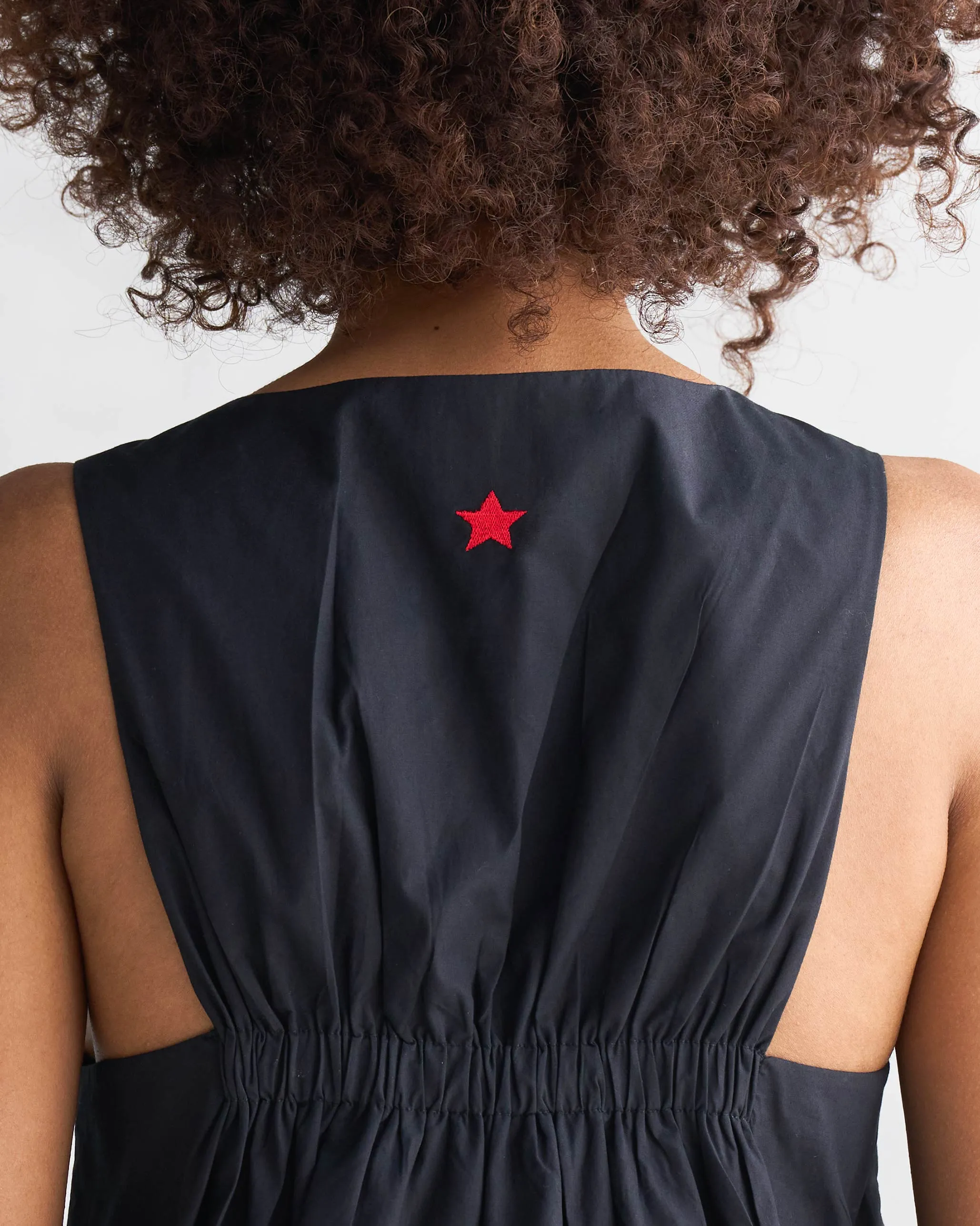 Flowy casual dress Short Racerback Dress - Black