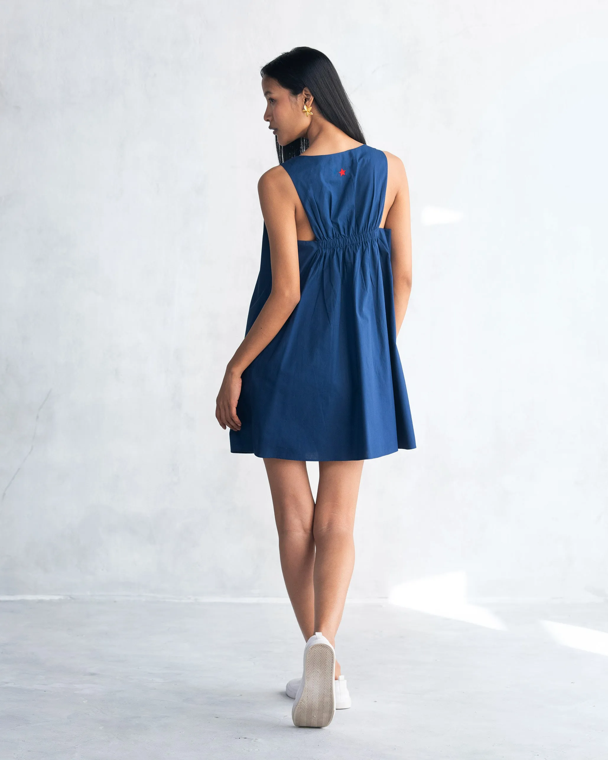 ComfortFitDesign Short Racerback Dress - Navy