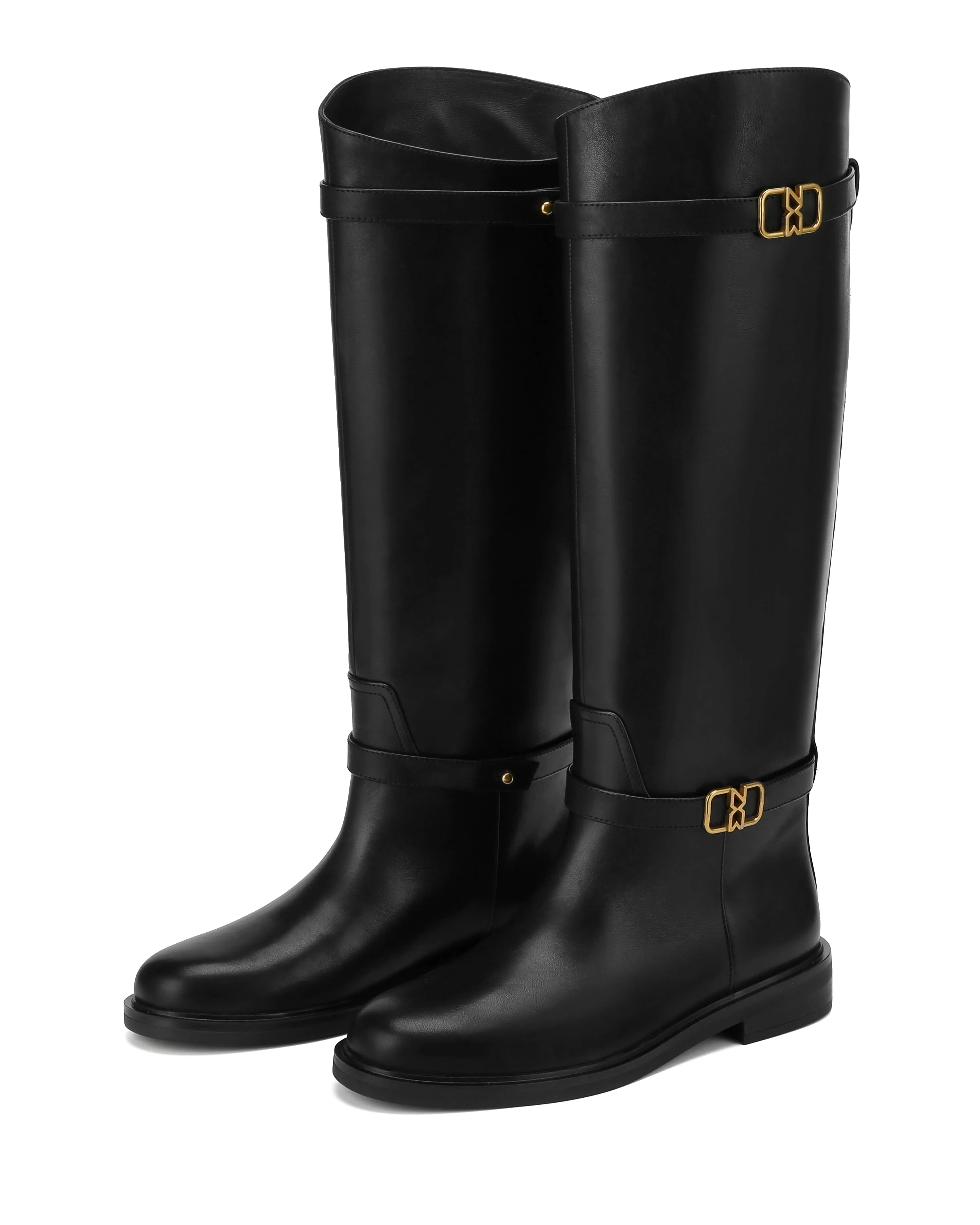 Sicily Black Leather Grip Support