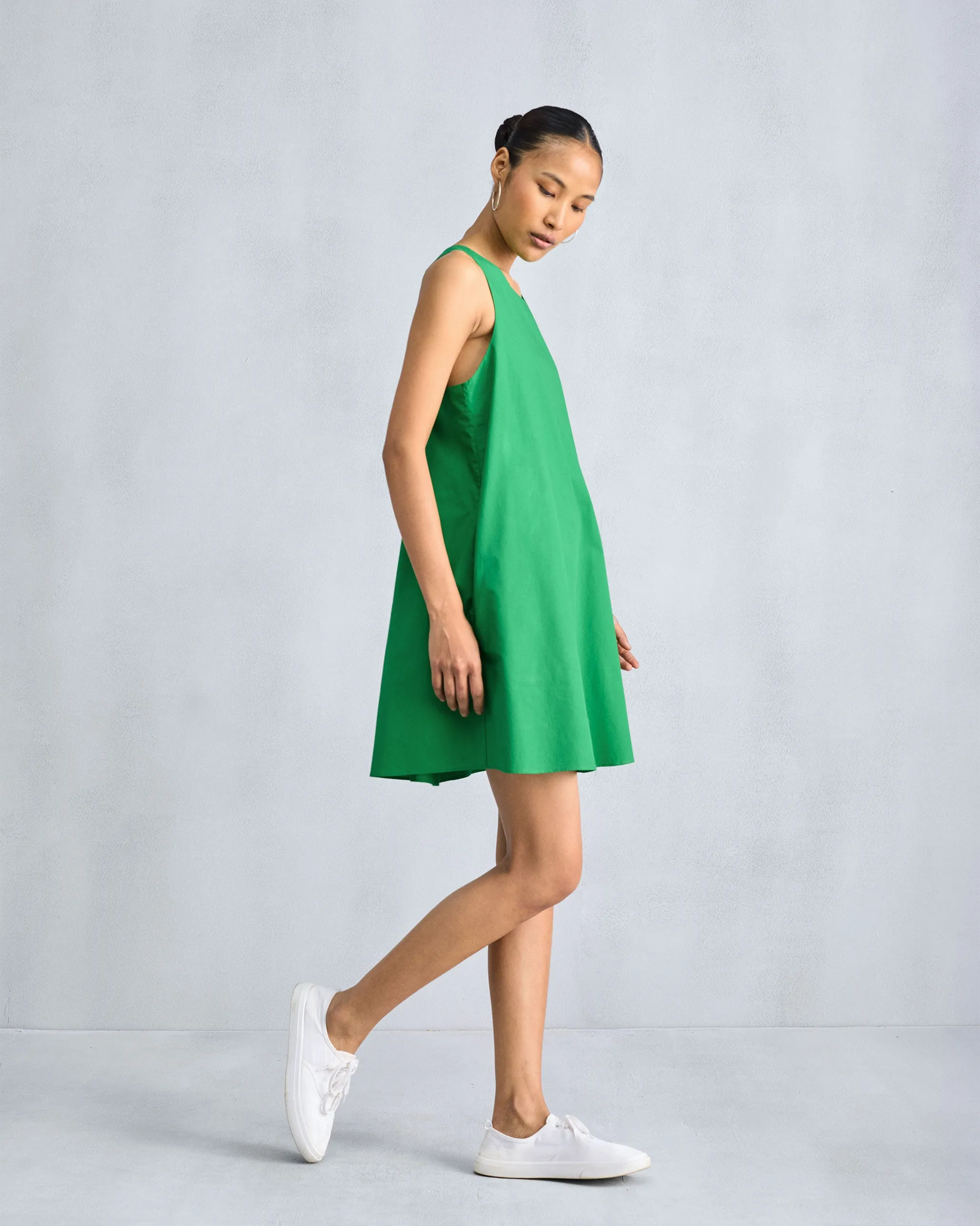 Short Racerback Dress - Green Farm Air Effortless Comfort