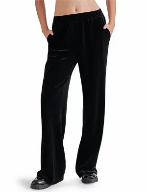 Stylish Look Quick drying material Gilda Velvet Pant, Black