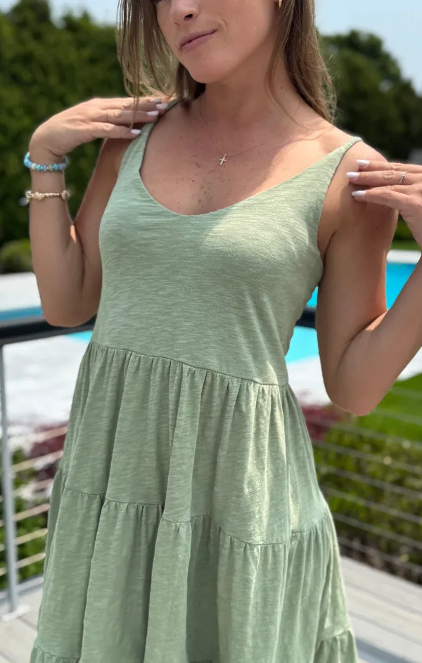 Casual Core Classic Move Tiered Tank Dress