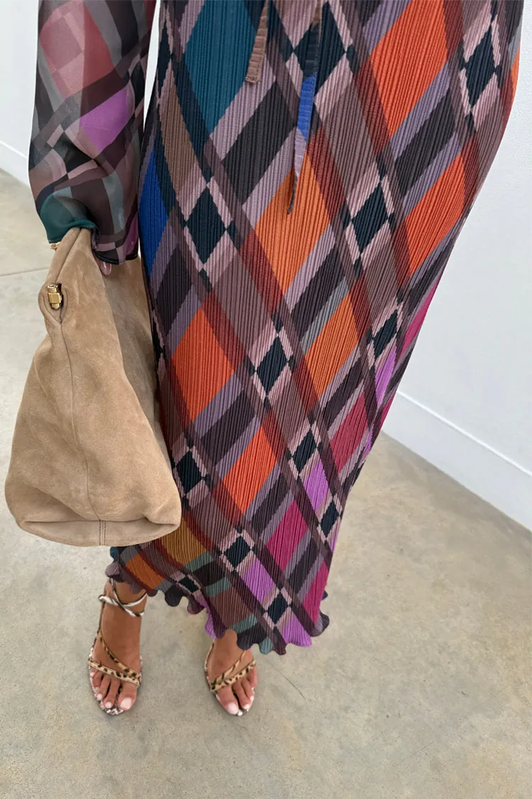 Soft Silhouette Check Soho Dress