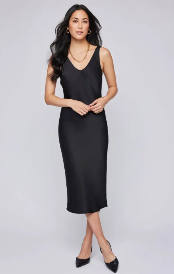 Fresh Palette Odette Satin Midi Dress
