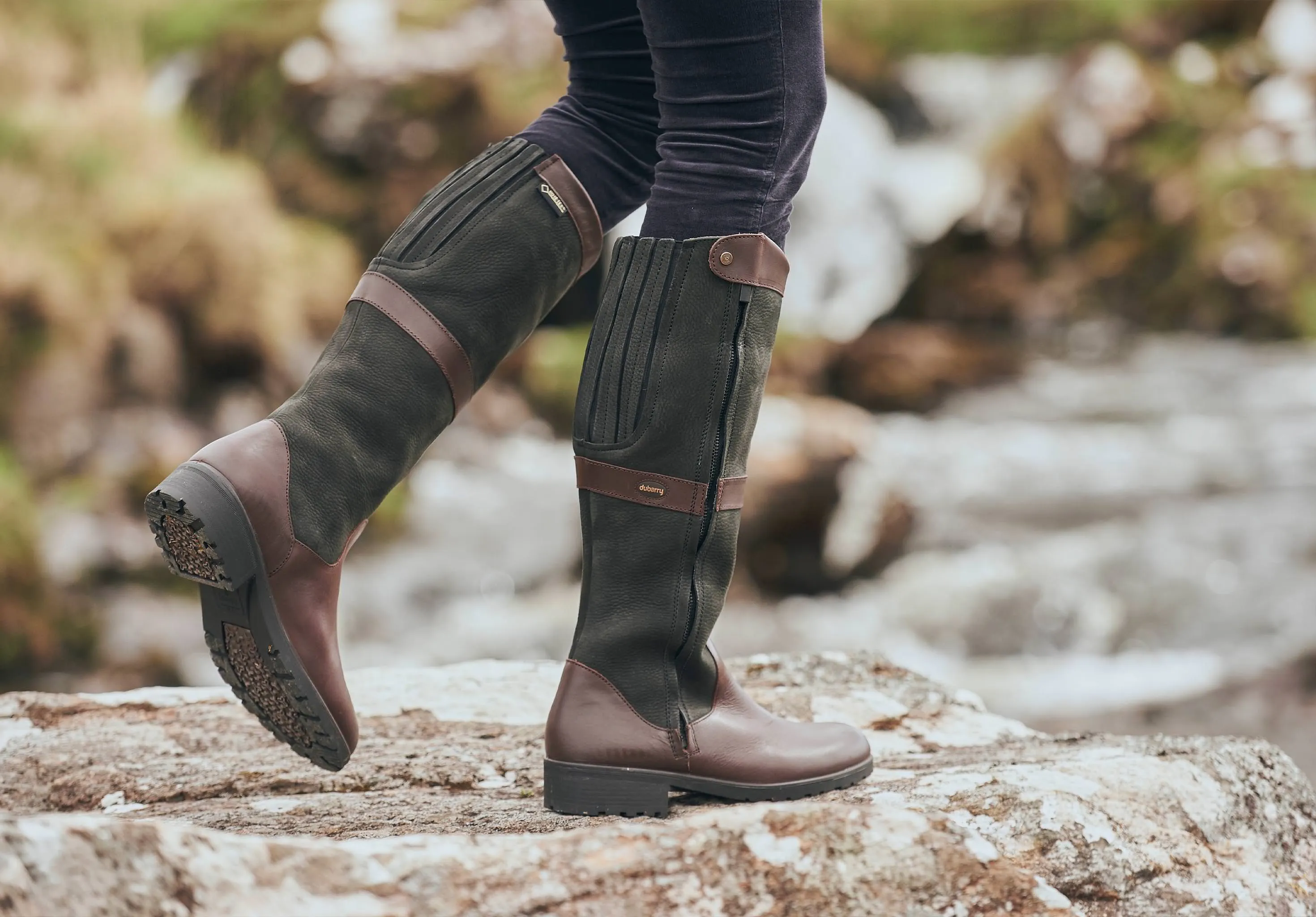 Sligo Country Boot - Black/Brown Street Style Shock Absorbing Morning Walk