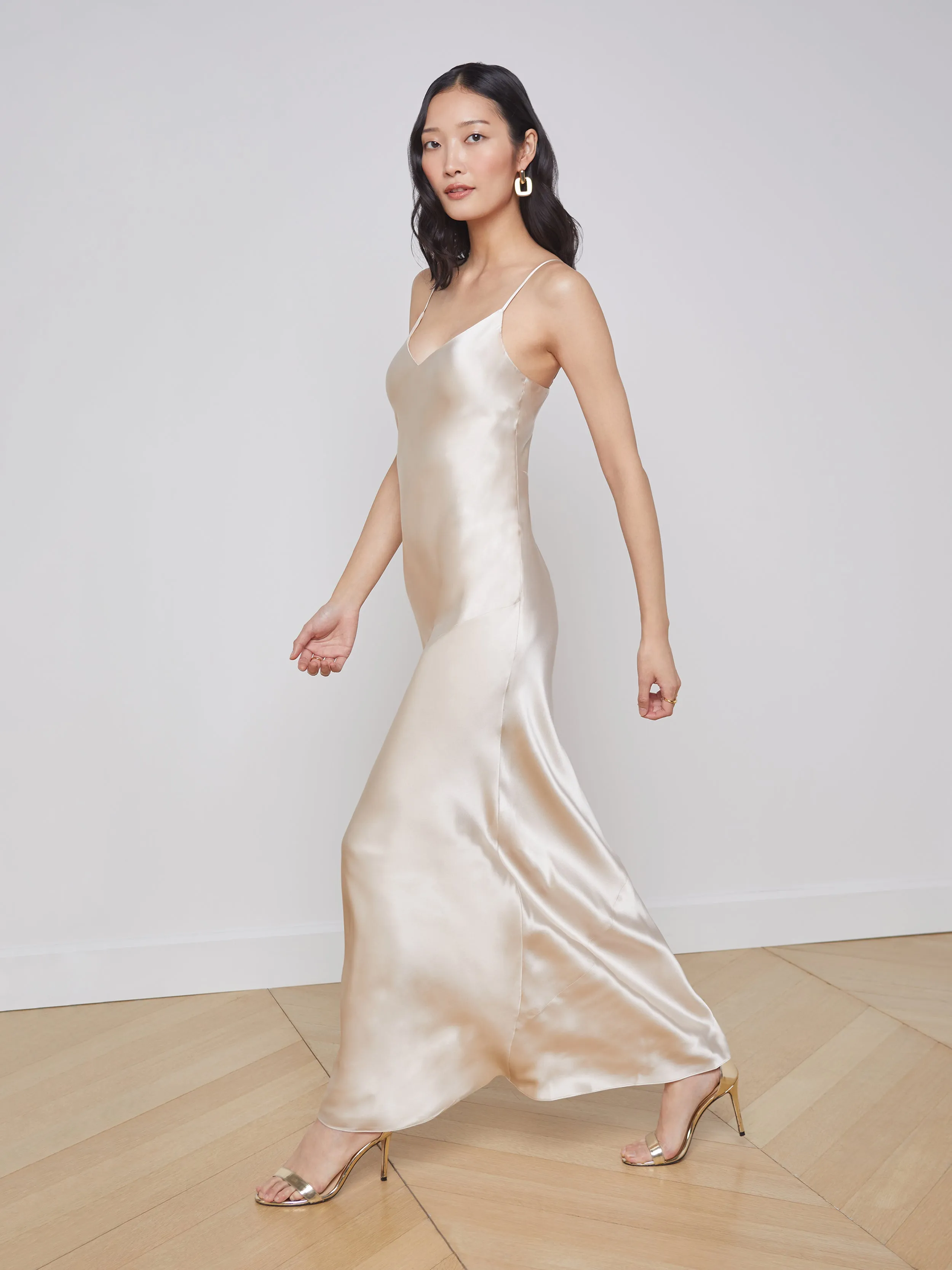 Luxury Feel Understated Glam Serita Silk Gown