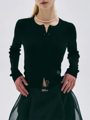 SLIMFIT CARDIGAN SET UP_BLACK MoistureWicking Technology Lightweight Knit