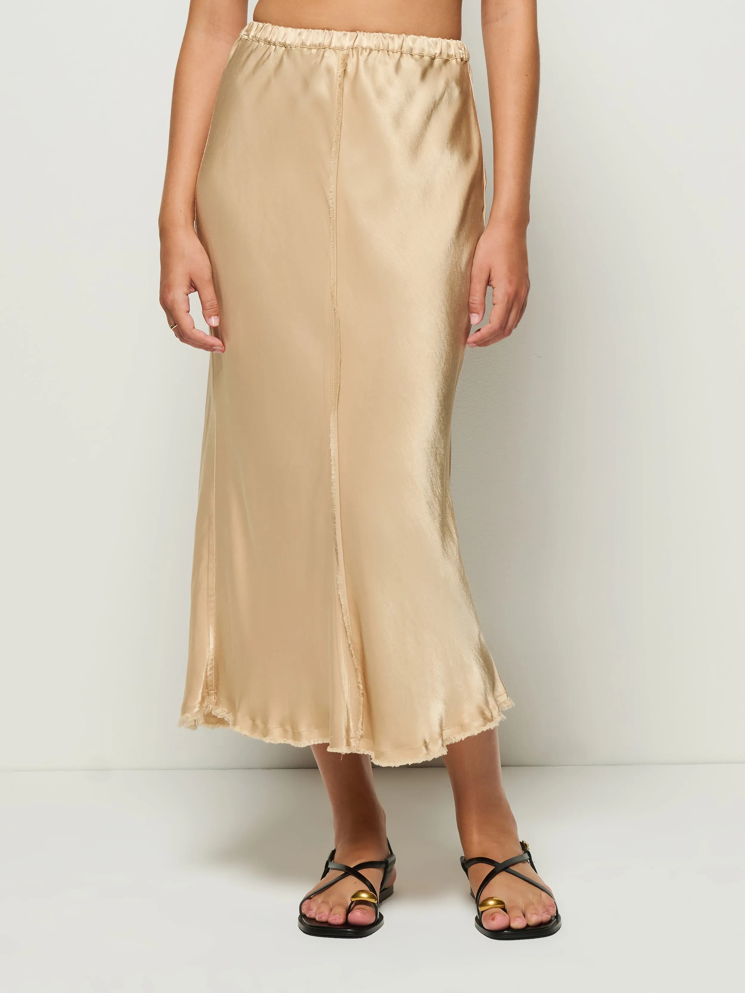 All Day Fit Matte Finish Lola Bias Midi Skirt