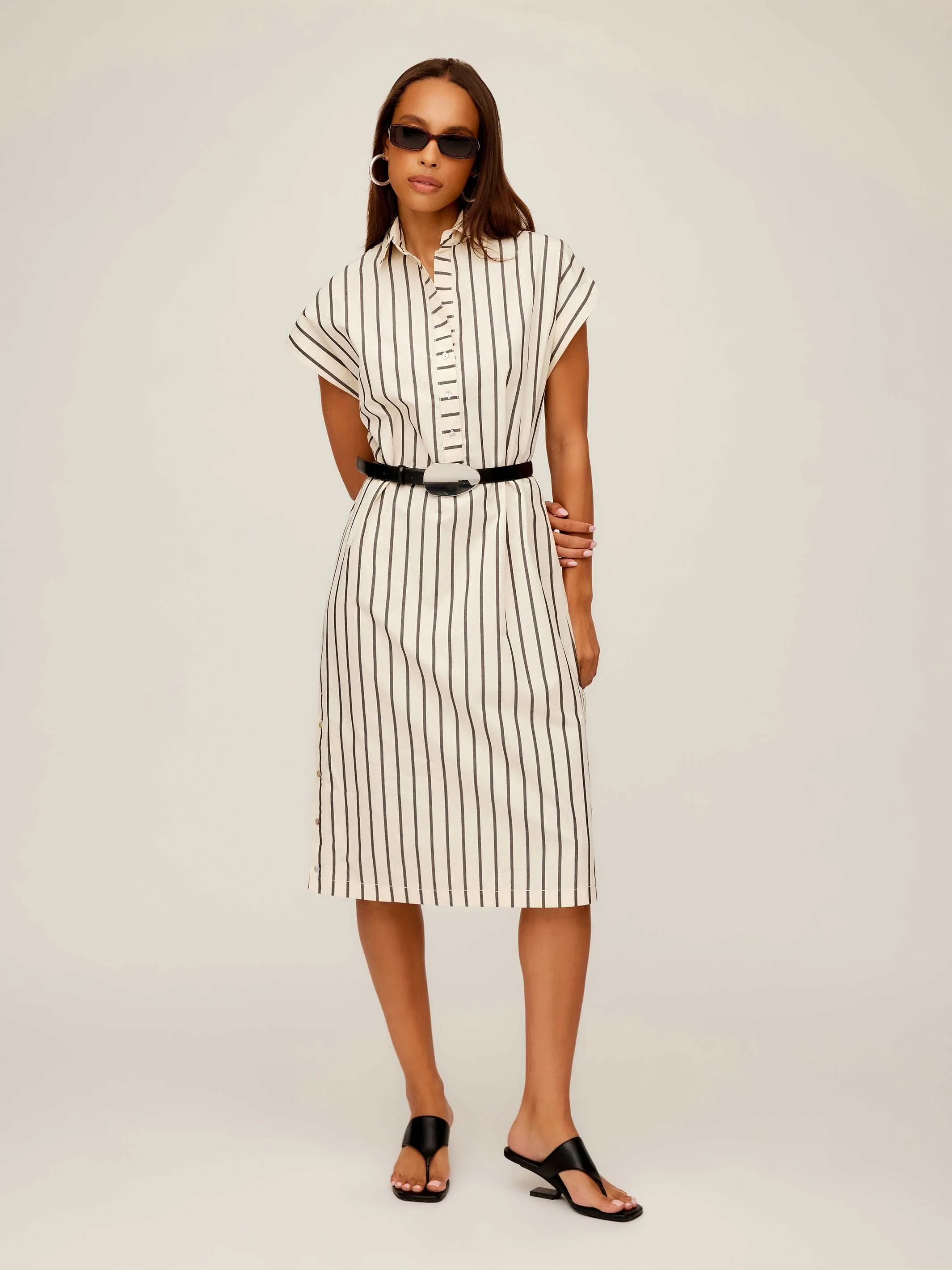 All-day Comfort Timeless Design Lucia Stripe Dress
