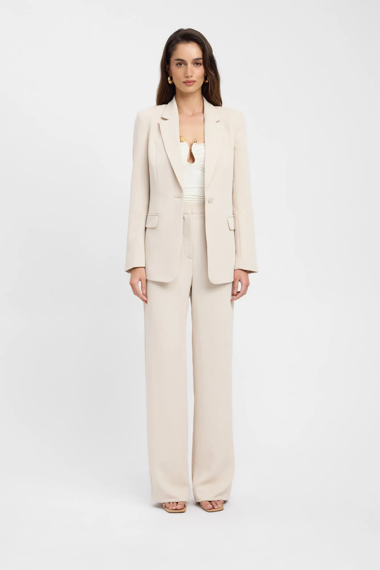 Oyster Suit Blazer Softshell Fabric Sporty Fit